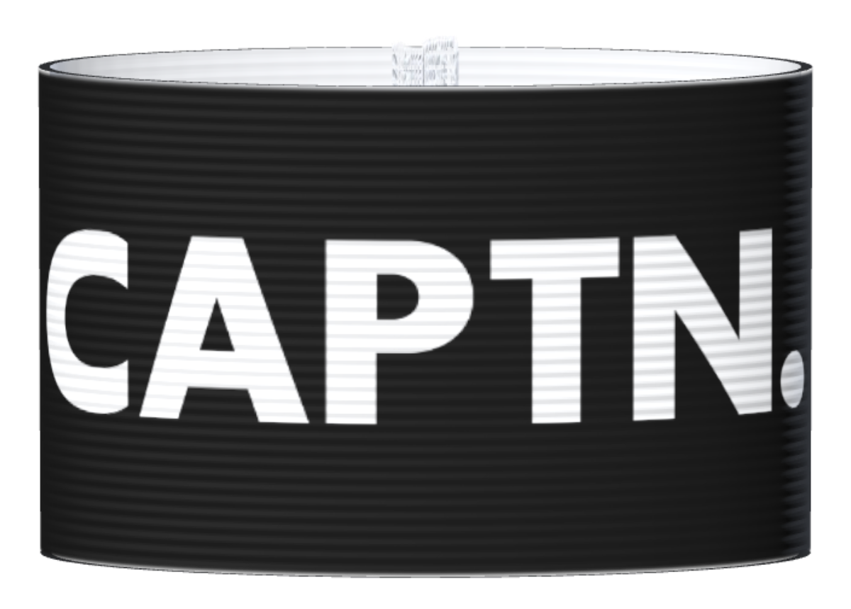 Kapteeninnauha CAPTN. musta