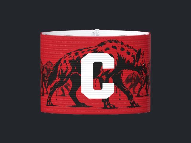 Captain's armband designed by a customer