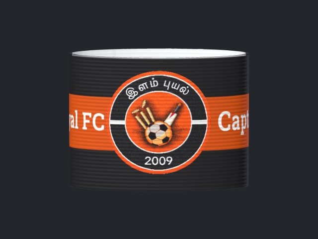 Captain's armband designed by a customer