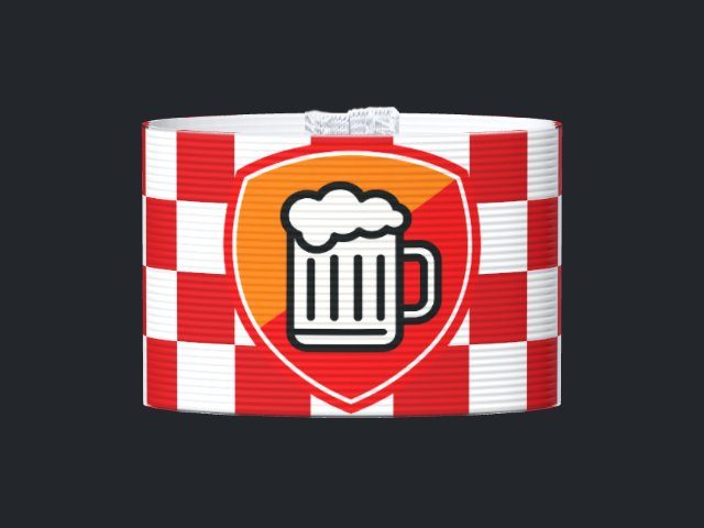 Captain's armband designed by a customer