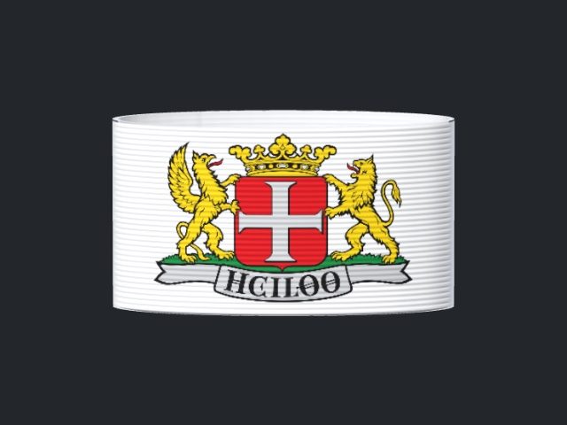 Captain's armband designed by a customer