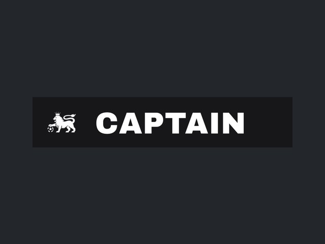 Captain's armband designed by a customer