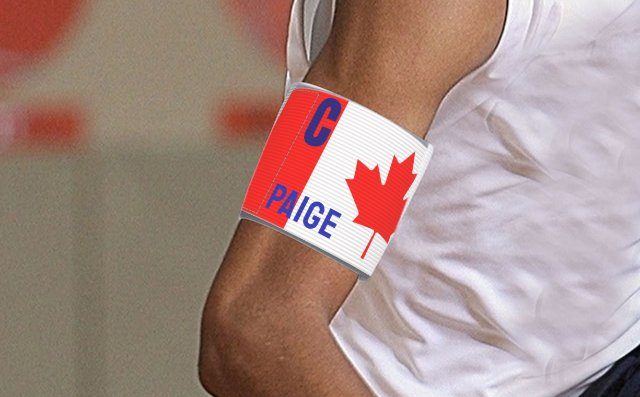Captain's armband designed by a customer