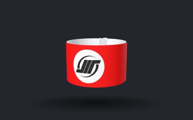 Captain's armband designed by a customer