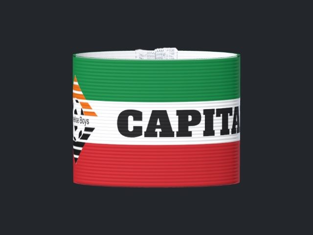 Captain's armband designed by a customer