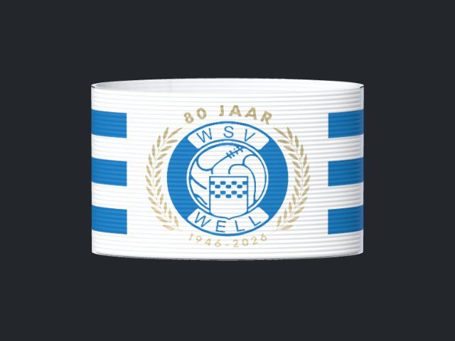 Captain's armband designed by a customer