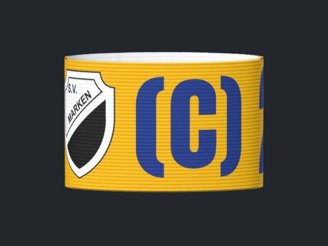 Captain's armband designed by a customer