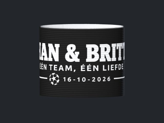 Captain's armband designed by a customer