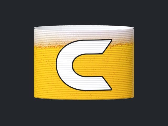 Captain's armband designed by a customer