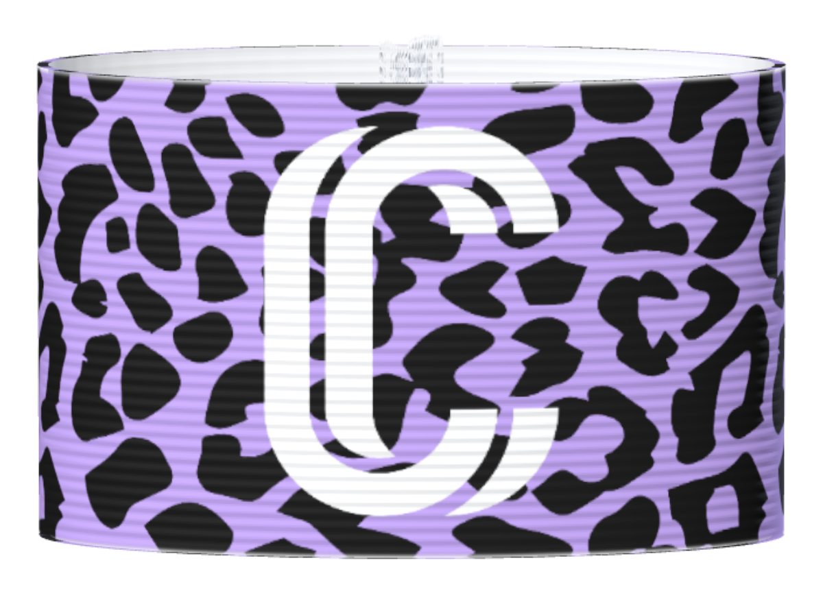 Captain armband Leopard purple