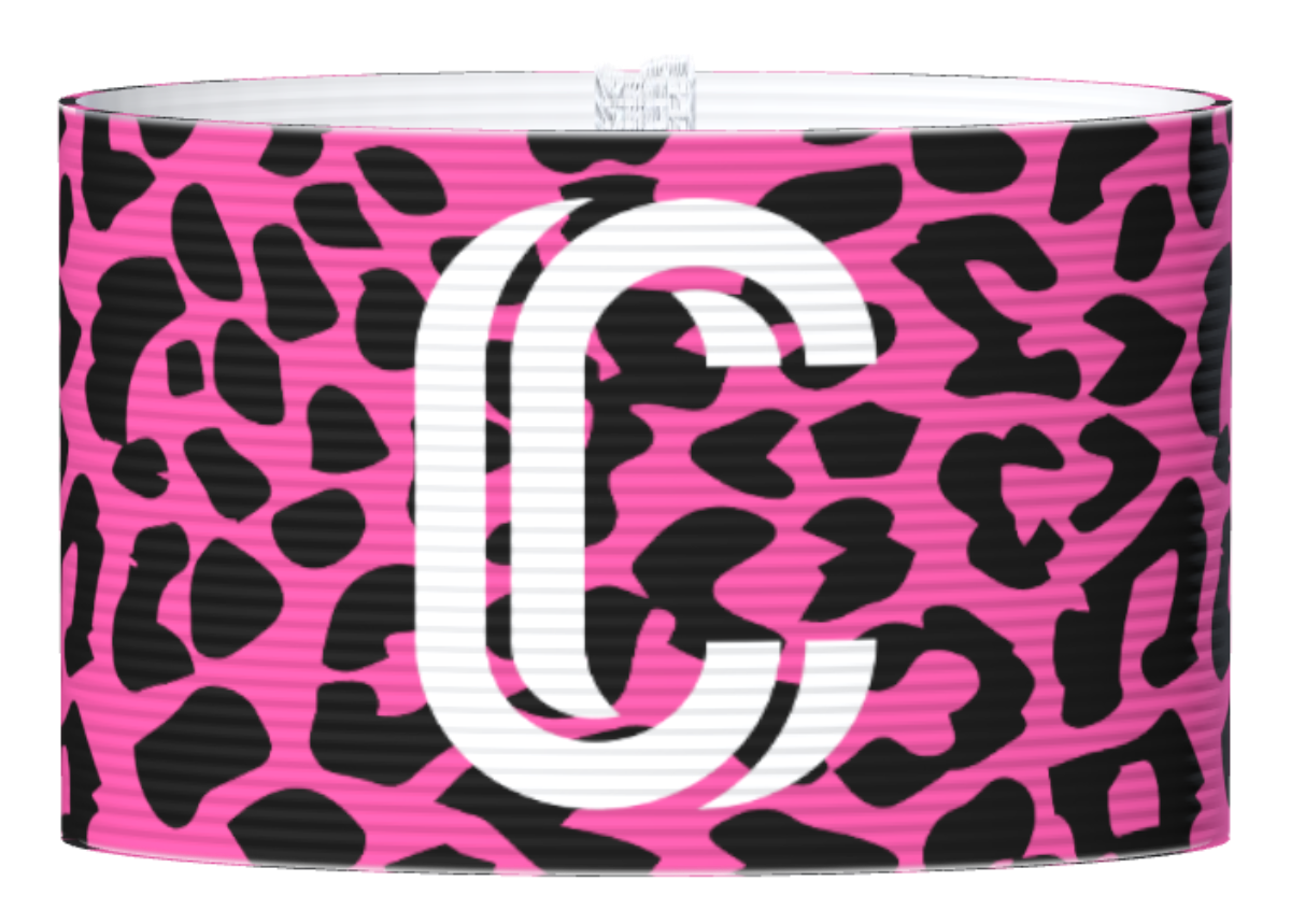 Captain armband Leopard pink