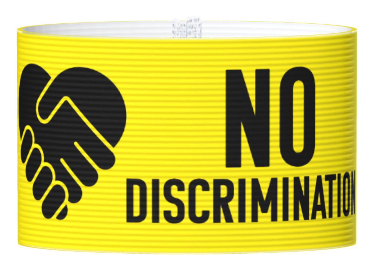 Kapteeninnauha No discrimination keltainen