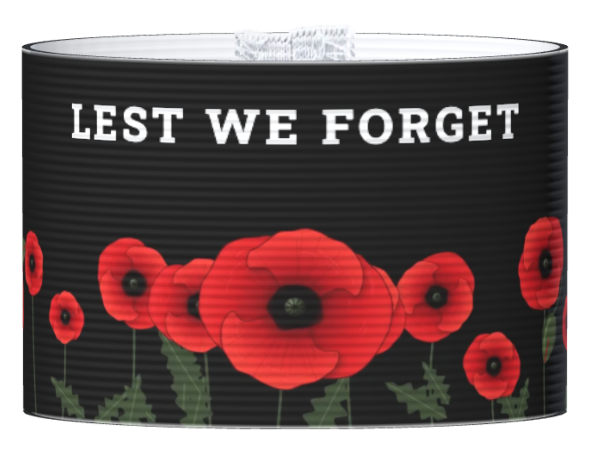 Captain armband Poppies Lest we forget