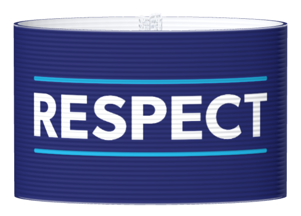 Kapteeninnauha Respect sininen