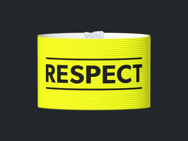 Captain's armband designed by a customer