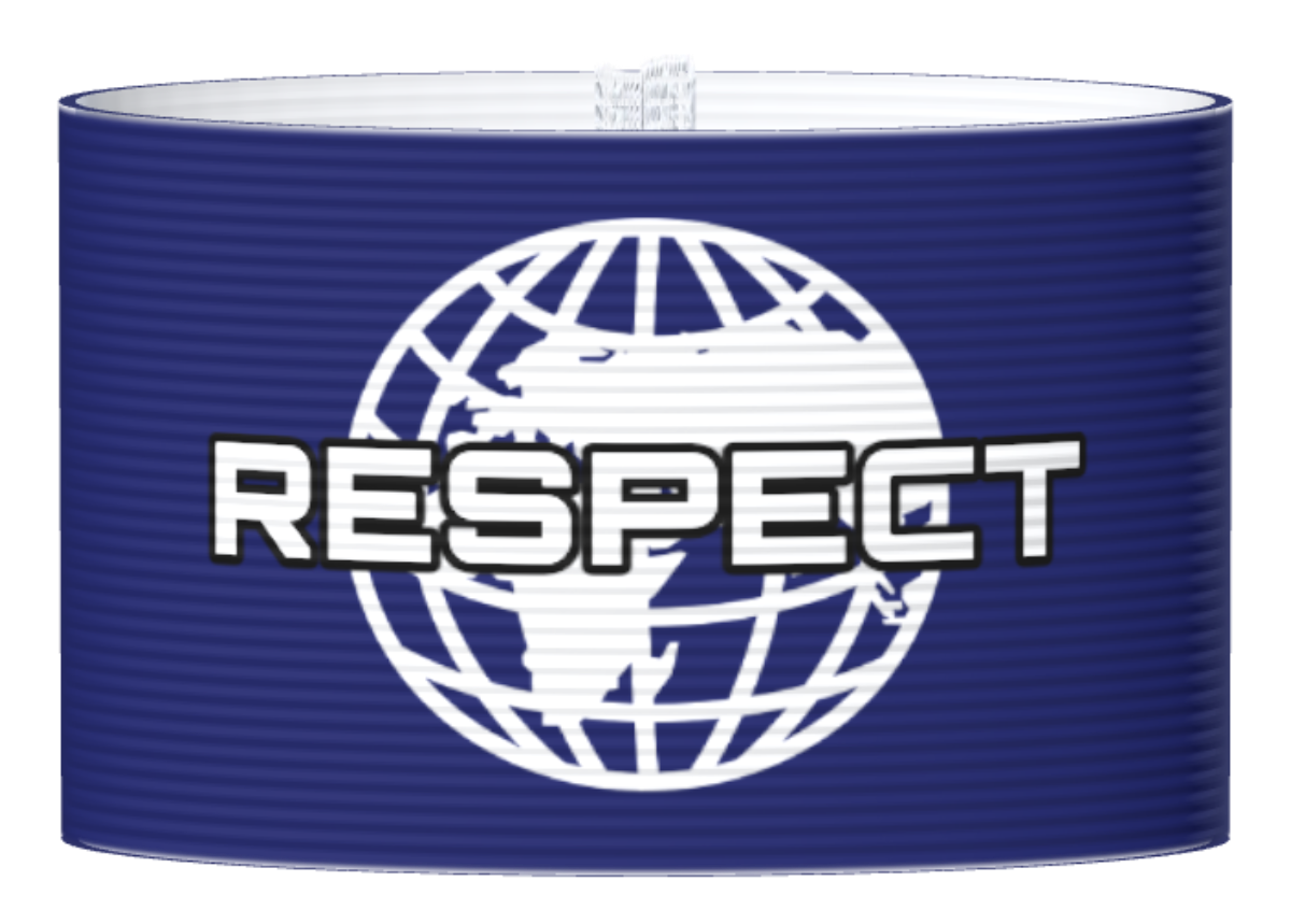 Kapteeninnauha Respect ja maapallo