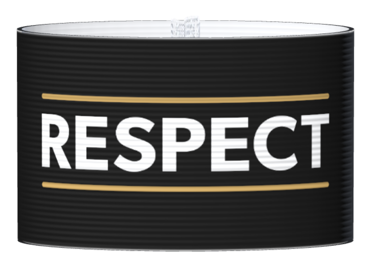 Kapteeninnauha Respect musta