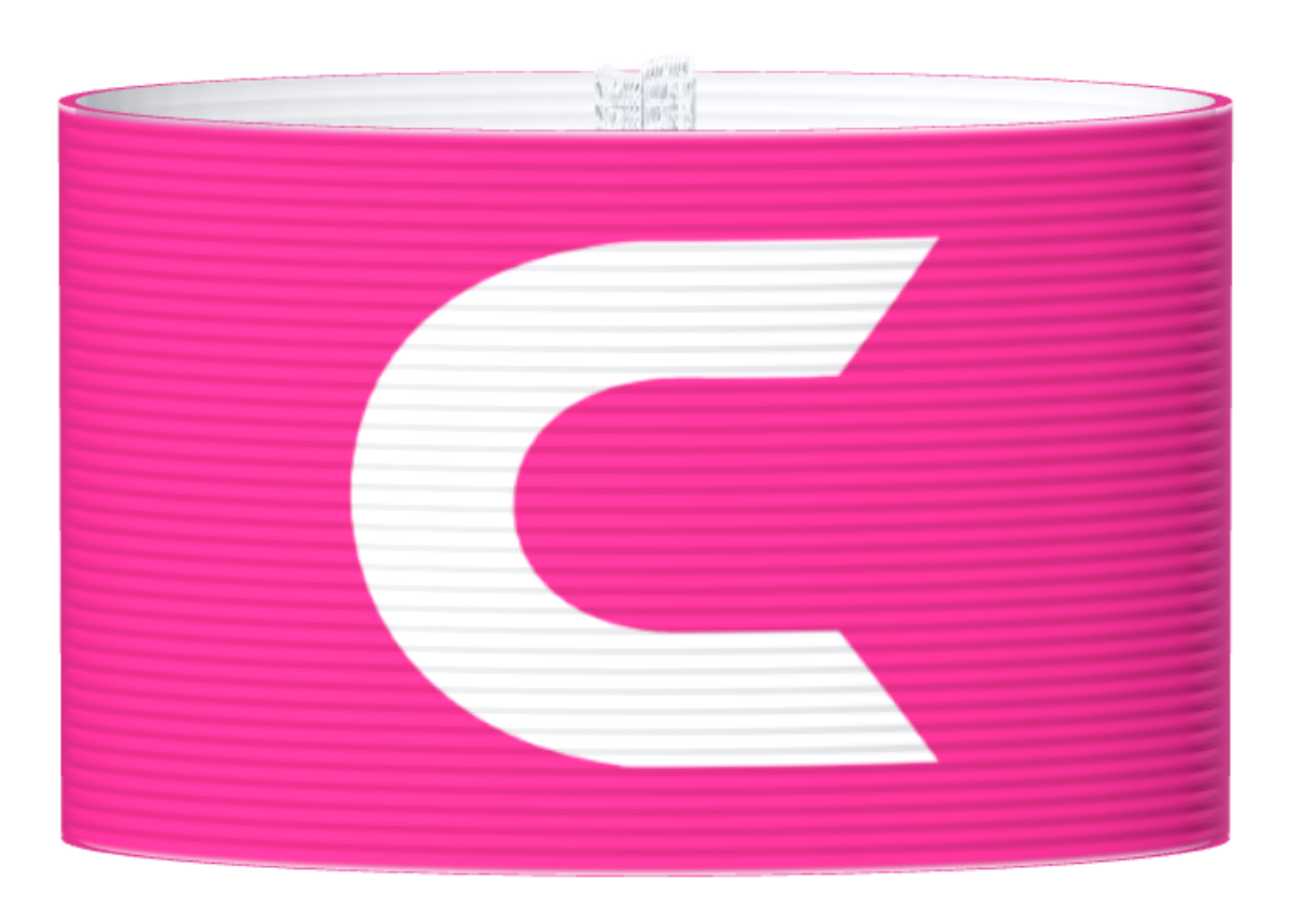 Kapteeninnauha Pinkki C-kirjaimella