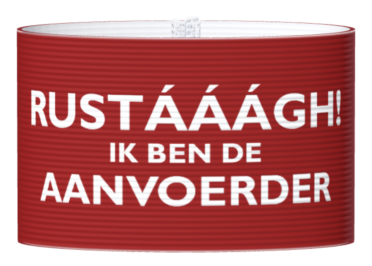 Kapteeninnauha Rustááágh punainen