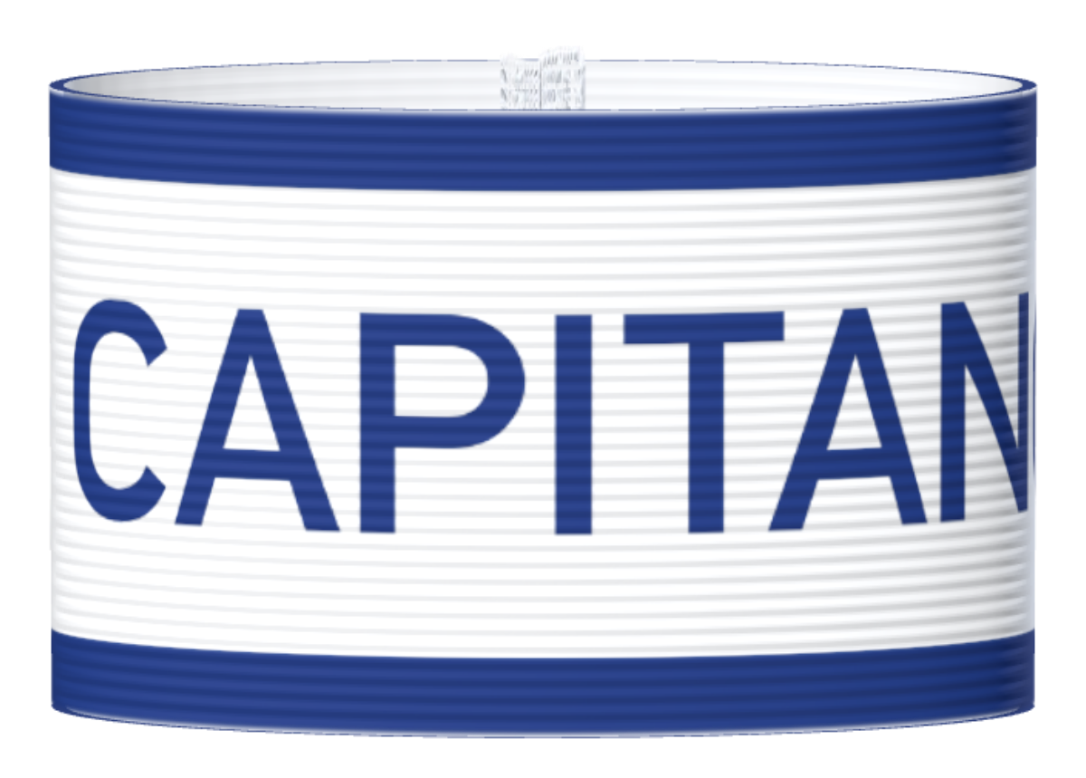 Kapteeninnauha Serie A valkoinen