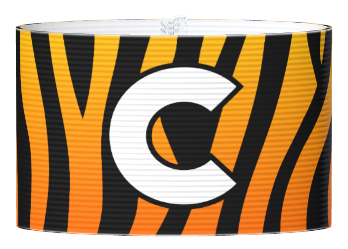 Captain armband Tiger orange